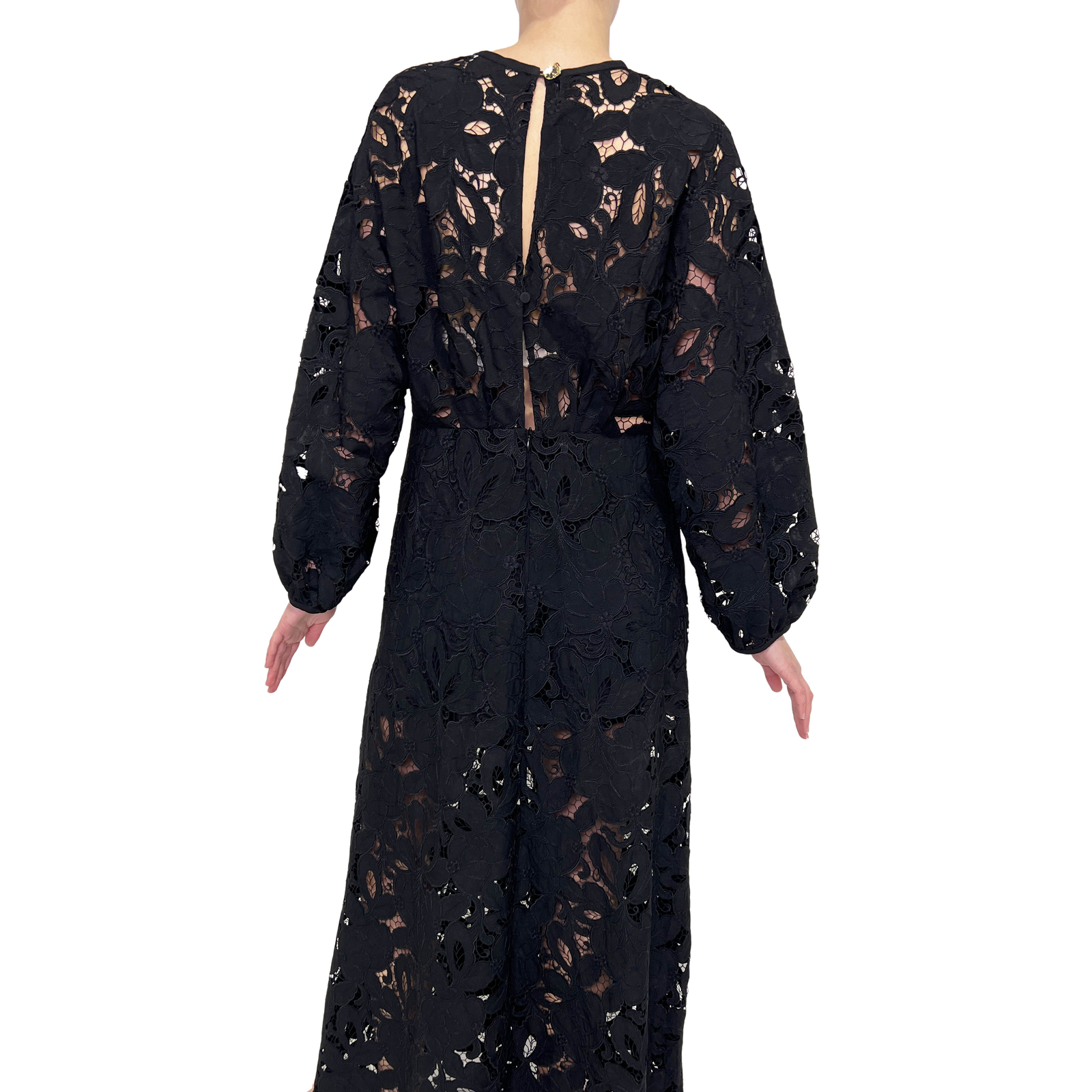 Carla Zampatti Black Lace Frock Sz 10