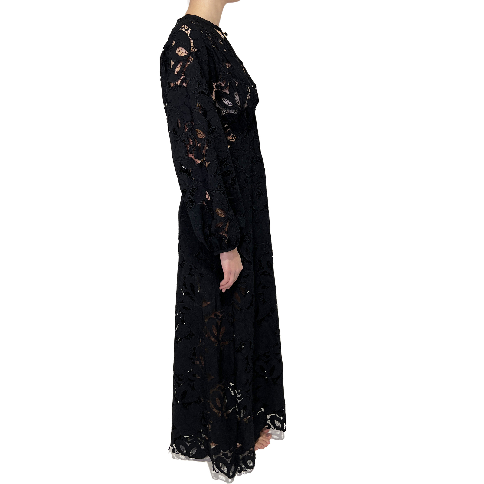 Carla Zampatti Black Lace Frock Sz 10 - AirRobe