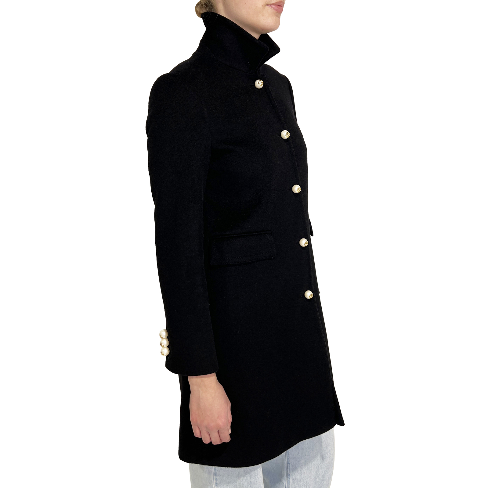 Gucci Black Wool Jacket Sz 44 - AirRobe