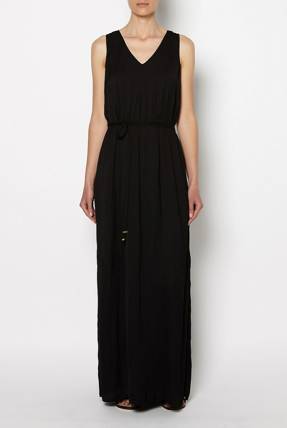 Black Sleeveless Overlay Maxi Dress NWT