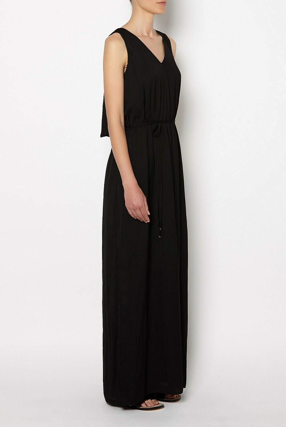 Black Sleeveless Overlay Maxi Dress NWT