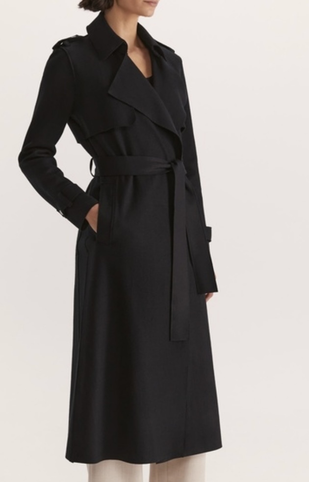 Karla Wool Longline Trench Coat
