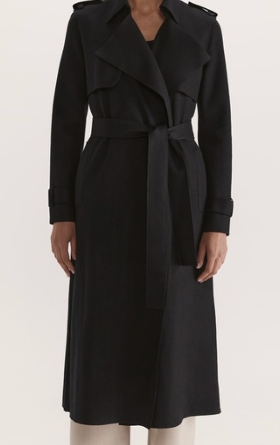 Karla Wool Longline Trench Coat