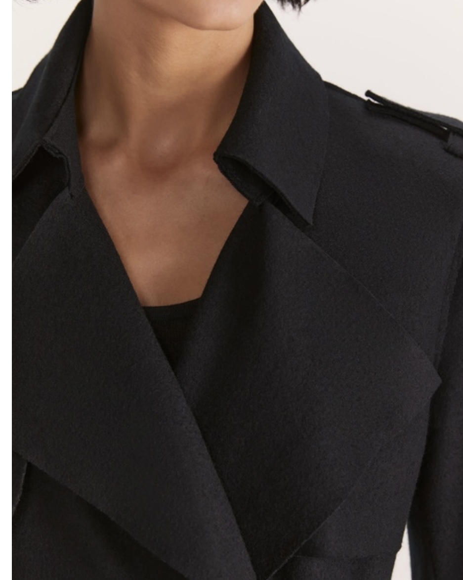 Karla Wool Longline Trench Coat