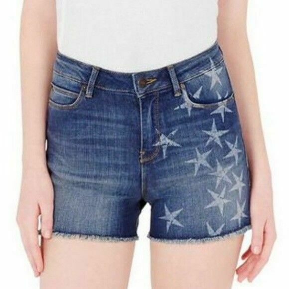 Louder Star Cut Off Denim Shorts