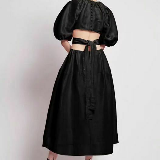 all saints black maxi dress Solitude Cutout Mini Dress by Aje for SALE  High St. Hire