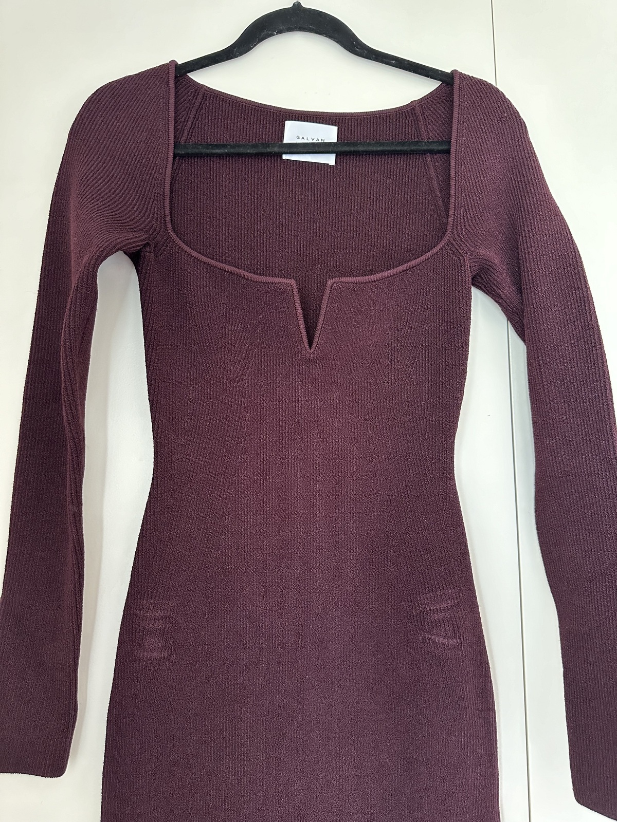 Freya ribbed-knit midi dress