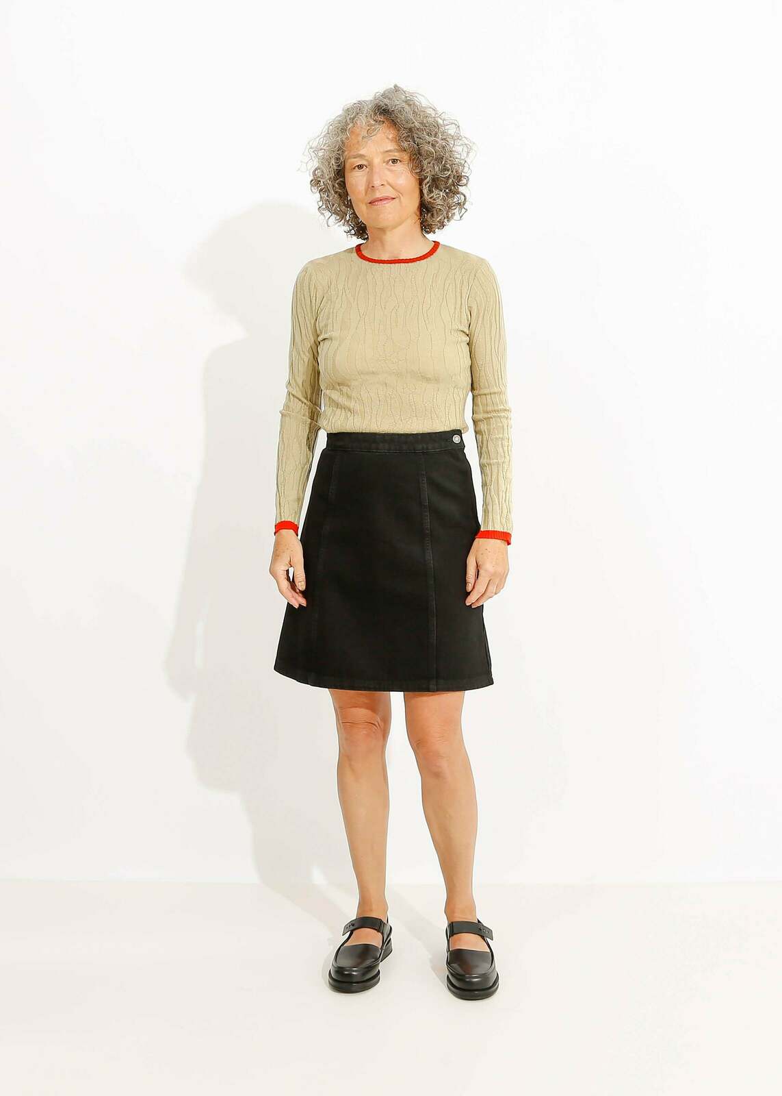 W23 | DREW MINI SKIRT / BLACK
