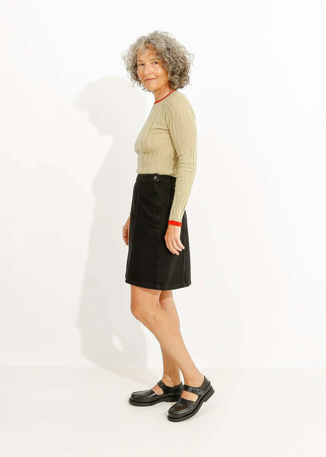 W23 | DREW MINI SKIRT / BLACK