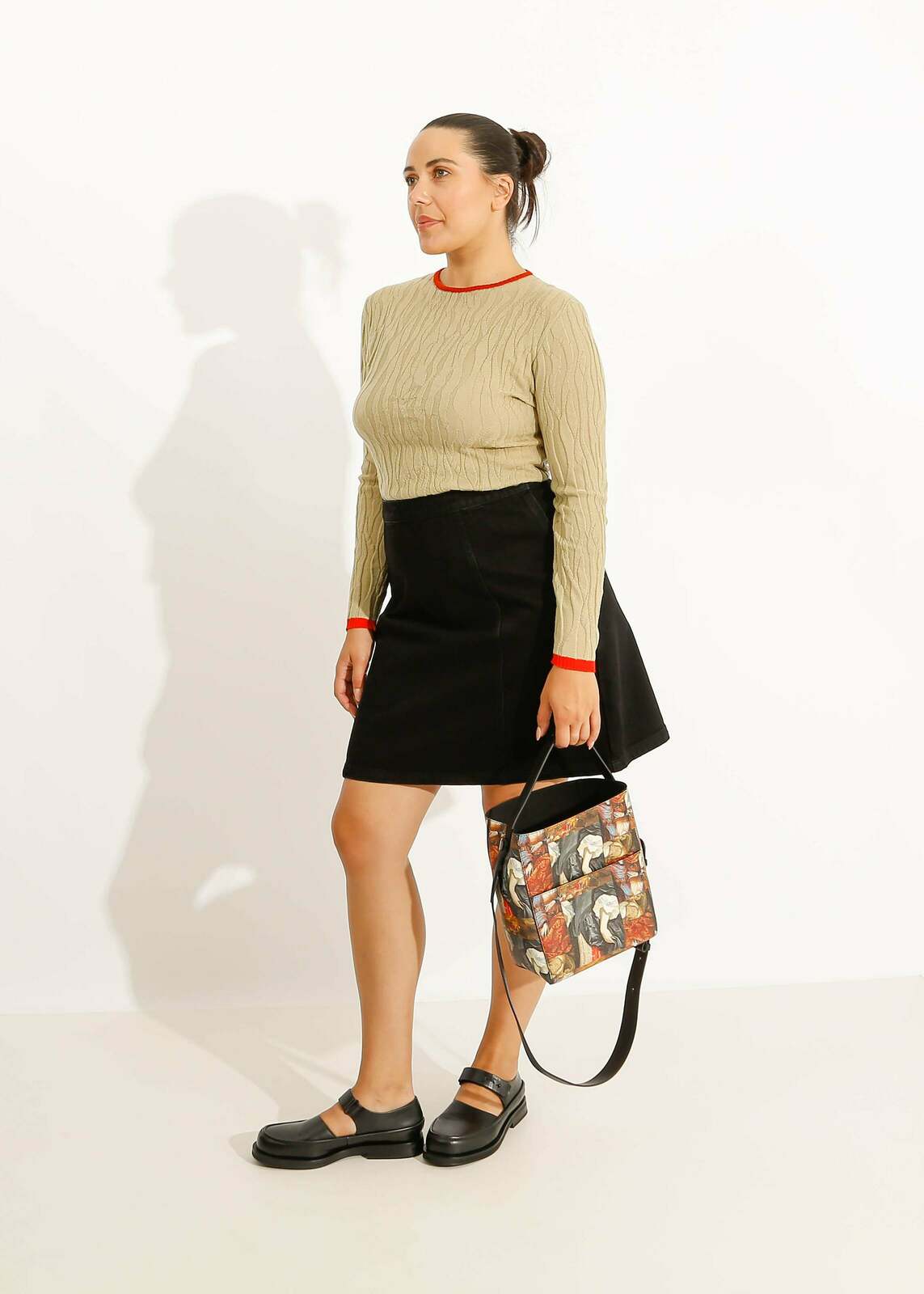 W23 | DREW MINI SKIRT / BLACK