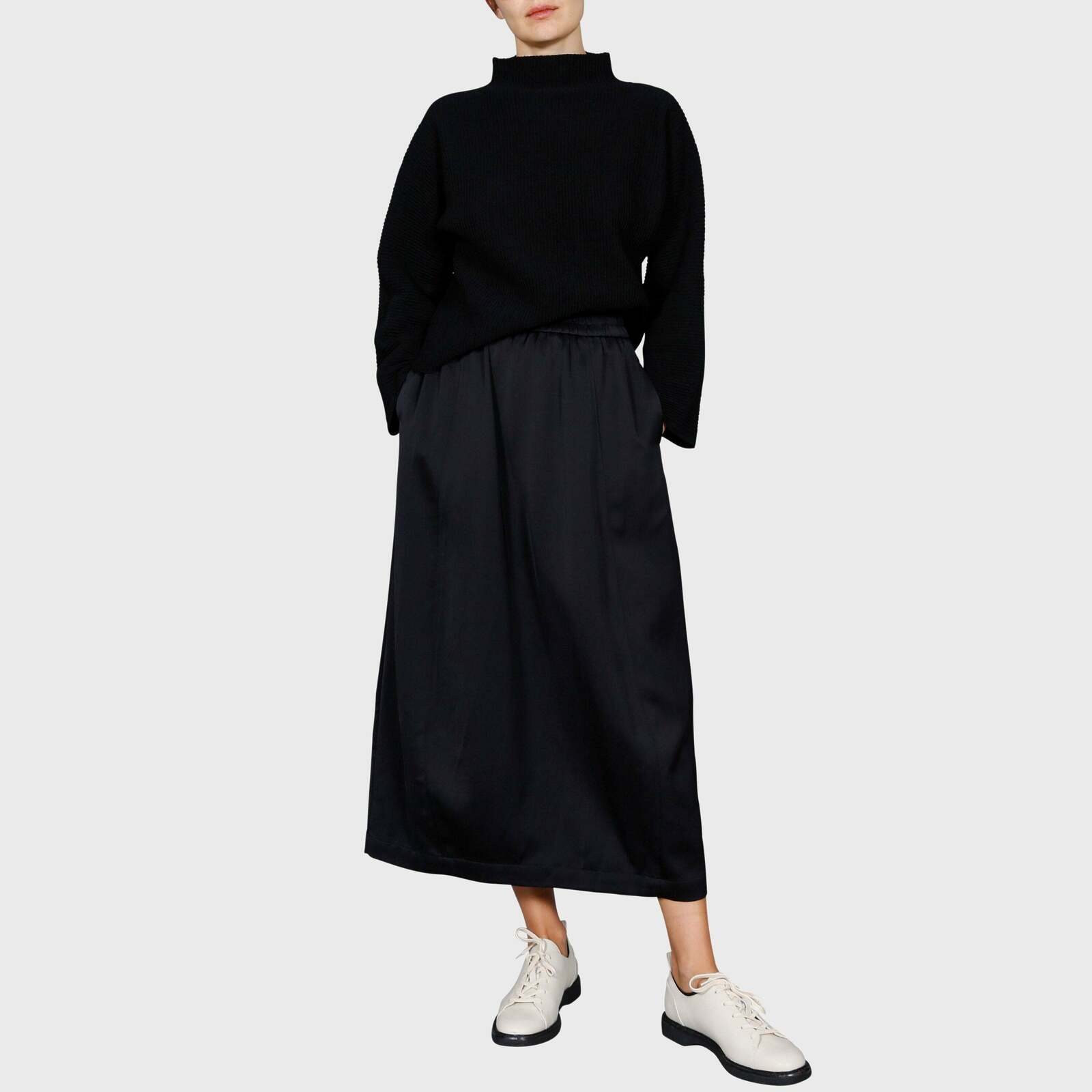 W20 |  BONNIE KNIT SWEAT / BLACK