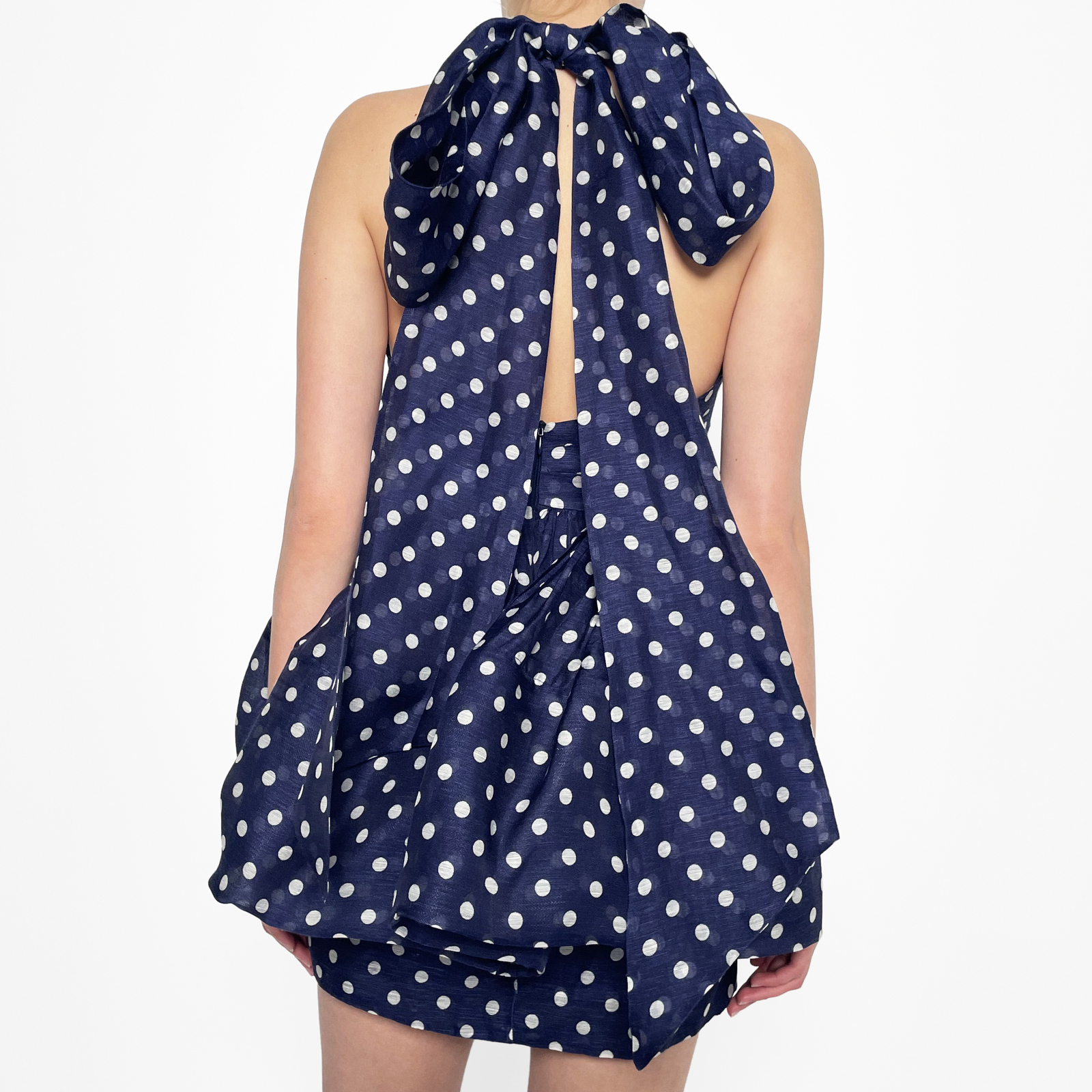 Zimmermann High Tide Halter Neck Mini Dress Sz 1