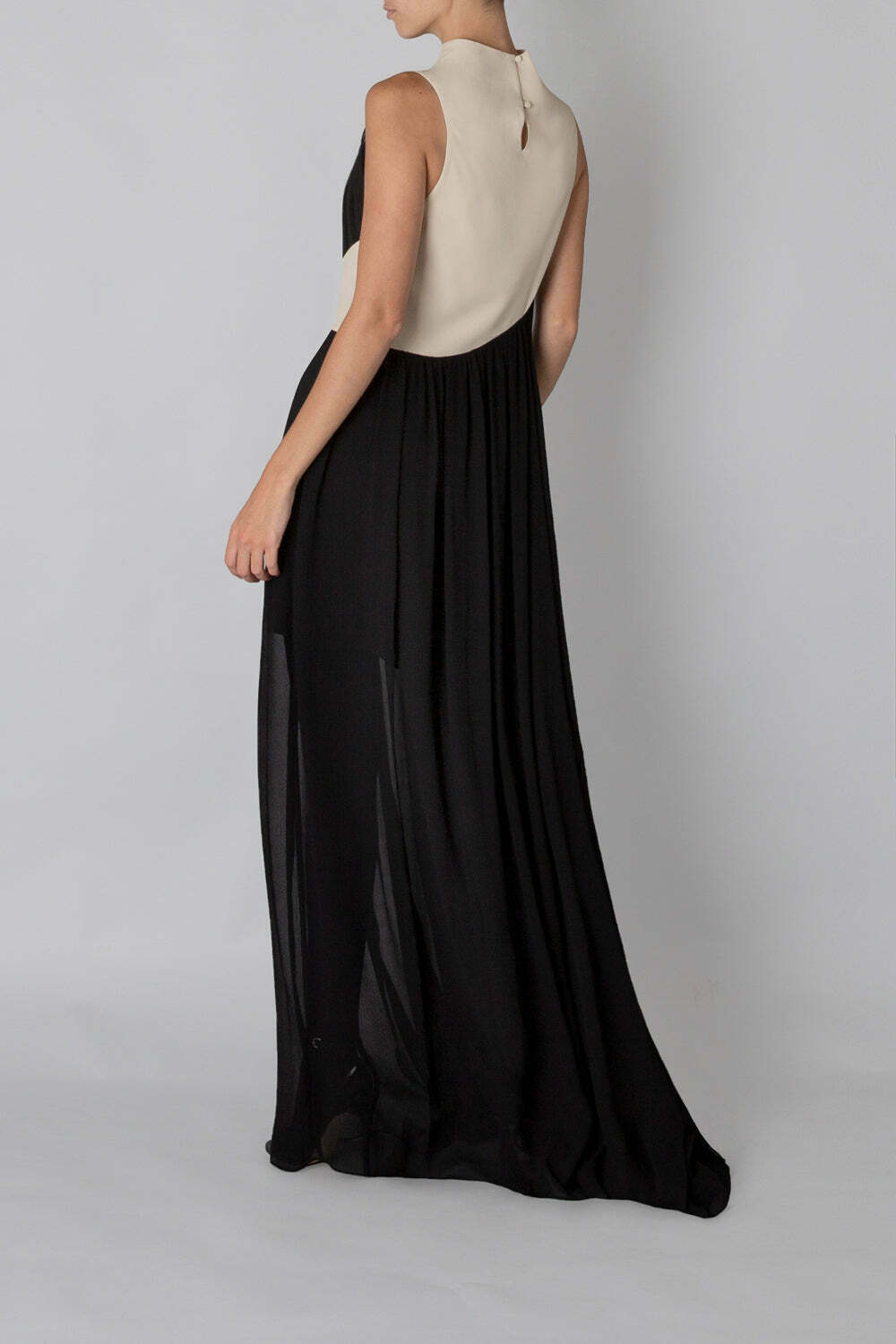 BLACK YORYU GEORGETTE BERLIN GOWN