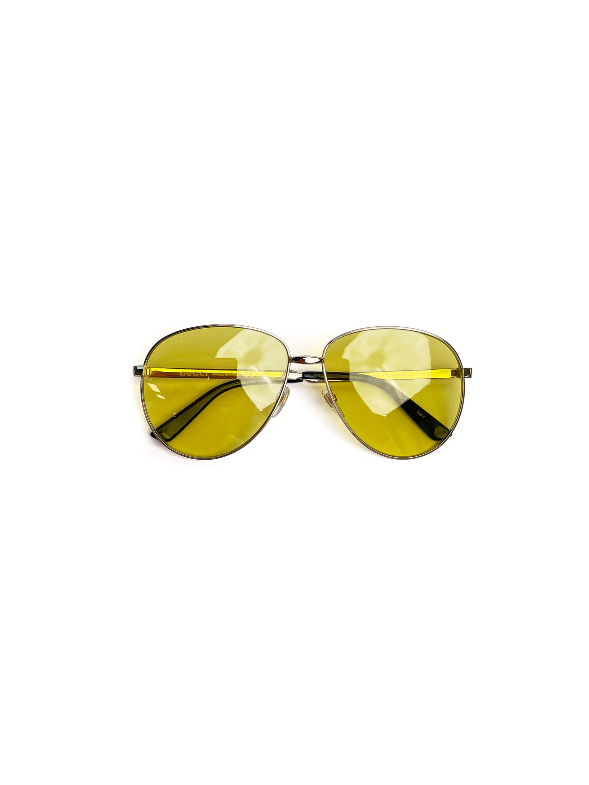 Gucci Pilot Style Yellow Lens. Gucci GG 2493/S K01 – Vintage Frames Company main image 4