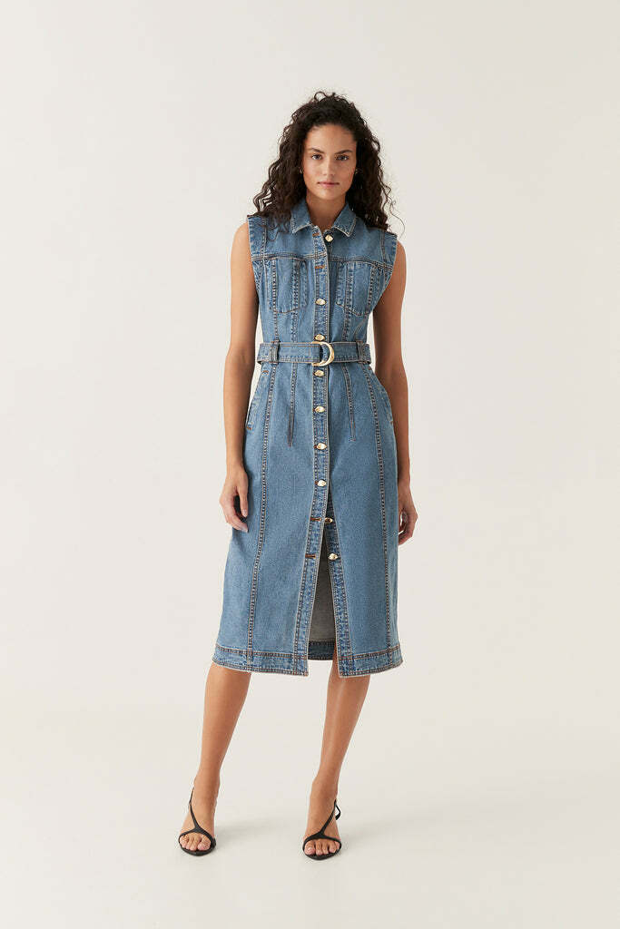 Darcie denim midi dress 12
