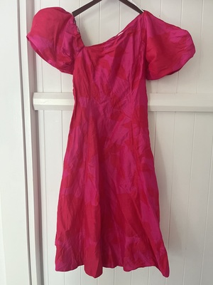 Aje. Arista Tulip Sleeve Midi Dress Size 6 - AirRobe