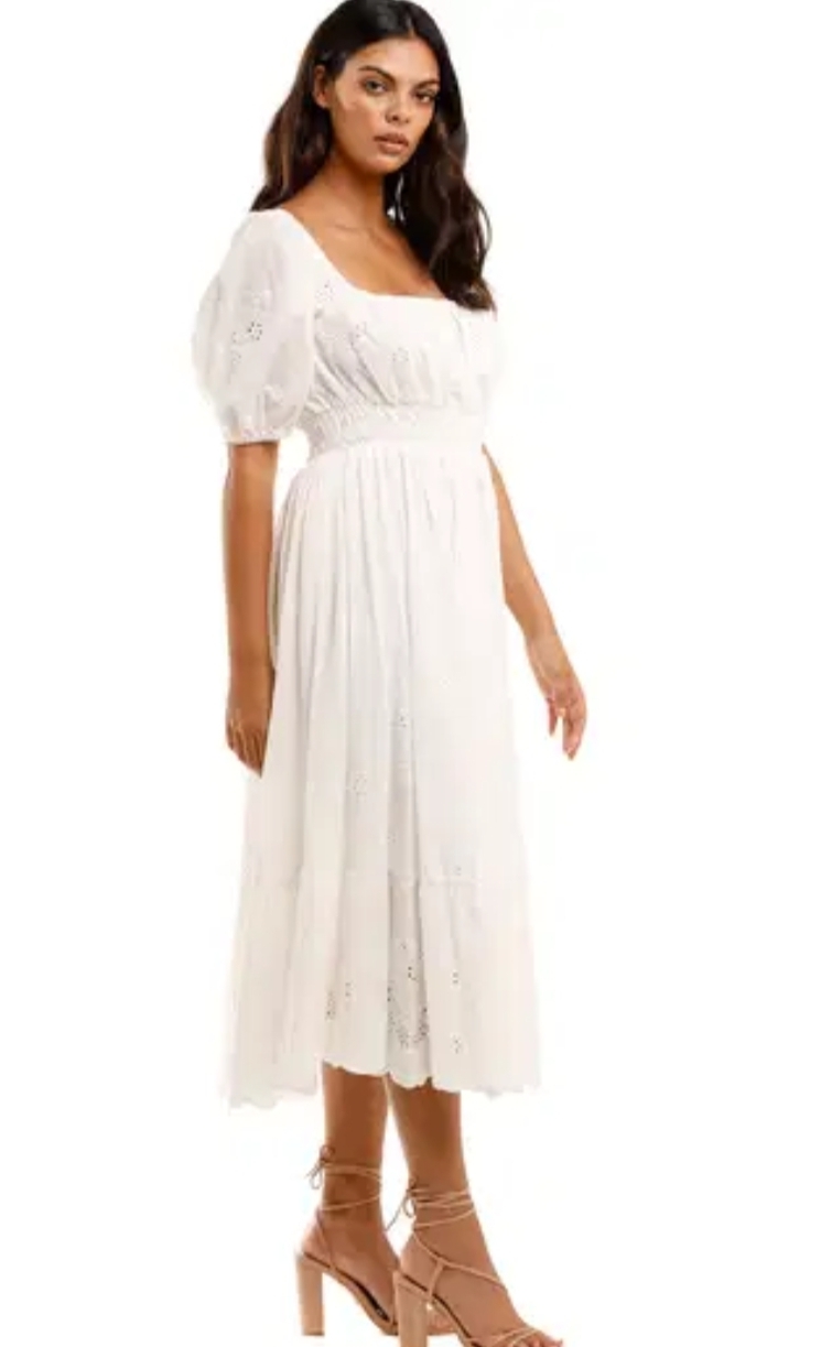 spell ditsy midi dress SPELL - Ditsy Midi Dress - Lemon 100% Viscose Bust - XXS: 80cm | XS: 85cm | S: 90cm | M: 95cm | L: 100cm | XL: 105cm