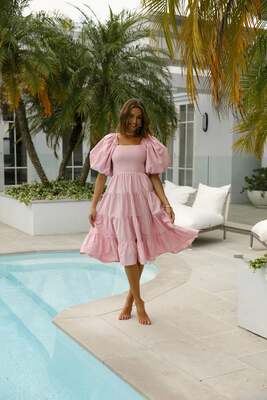aje eucalypt puff sleeve shirt dress Aje | Best Of Runway