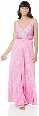 Malia Pink Patchwork Maxi Dress RRR$349