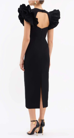 Ella Puff Sleeve Midi Dress