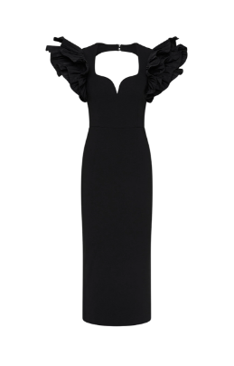 Ella Puff Sleeve Midi Dress