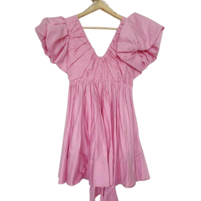 knee length dresses for ladies Gretta Bow Back Mini in Chartreuse Green LOVE ME RENT ME