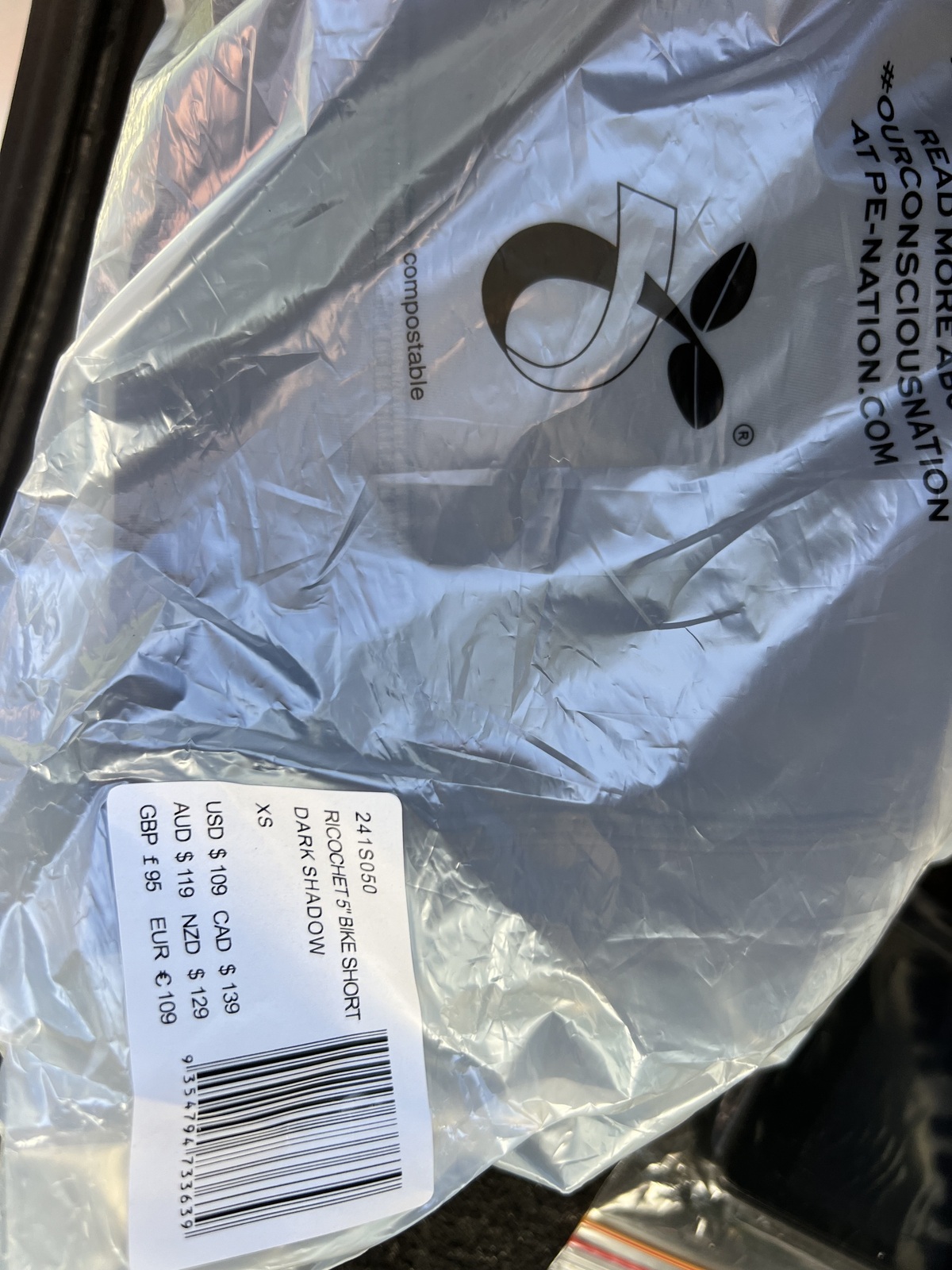 Ricochet 5” Bike Short in Dark Shadow