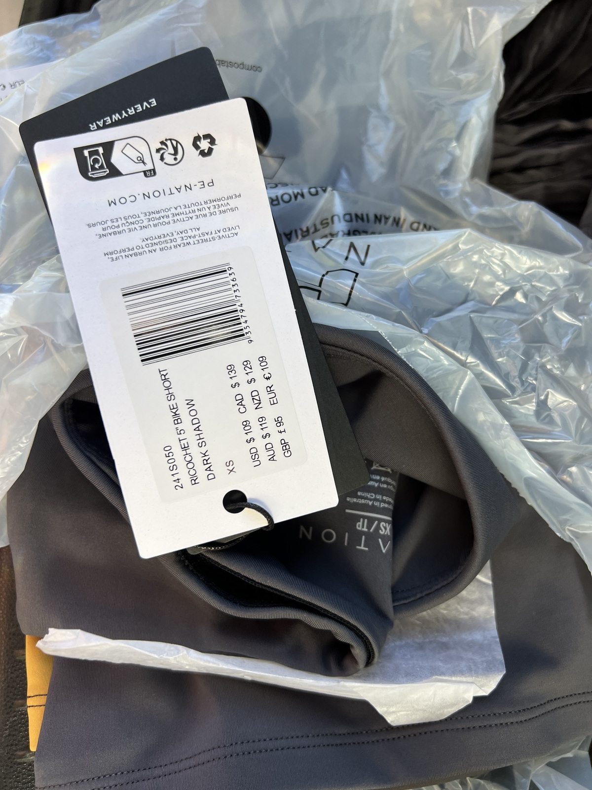 Ricochet 5” Bike Short in Dark Shadow