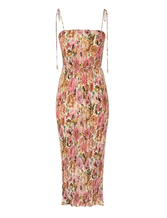 GOLDEN PLEATED SLIP DRESS size 1/ AU 10