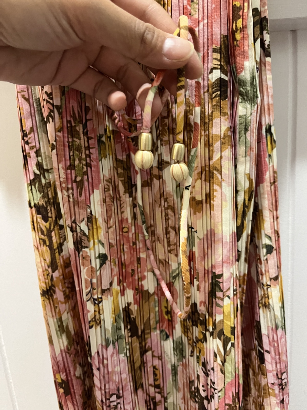 GOLDEN PLEATED SLIP DRESS size 1/ AU 10
