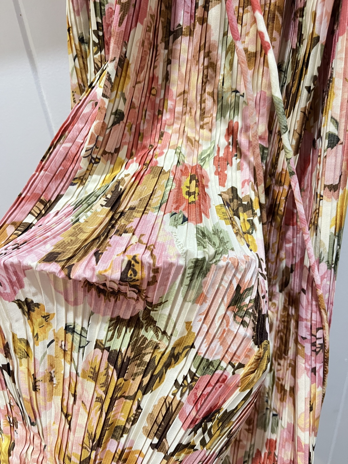 GOLDEN PLEATED SLIP DRESS size 1/ AU 10