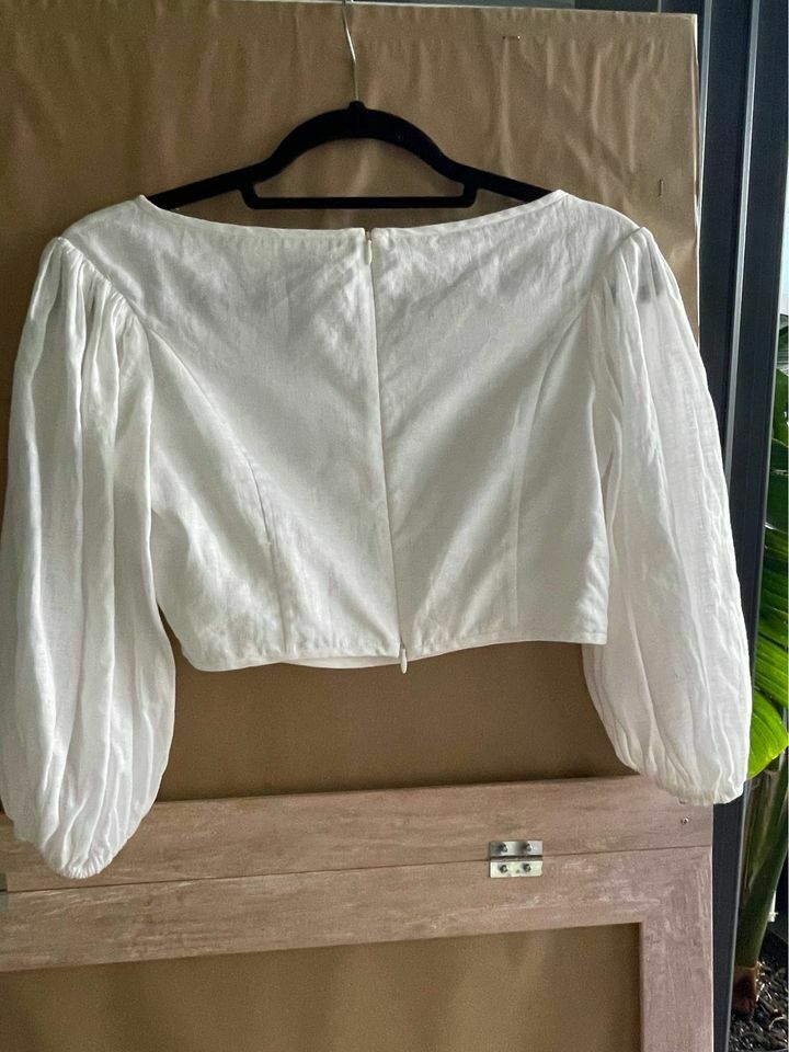 Empire Linen Crop Bodice