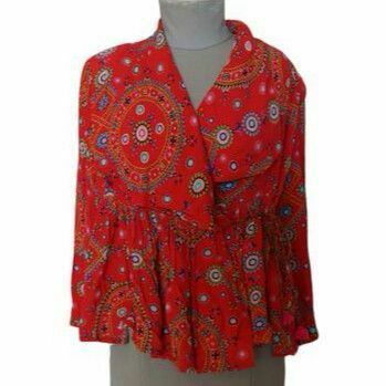 Universe Gypsea Red Wrap Jacket