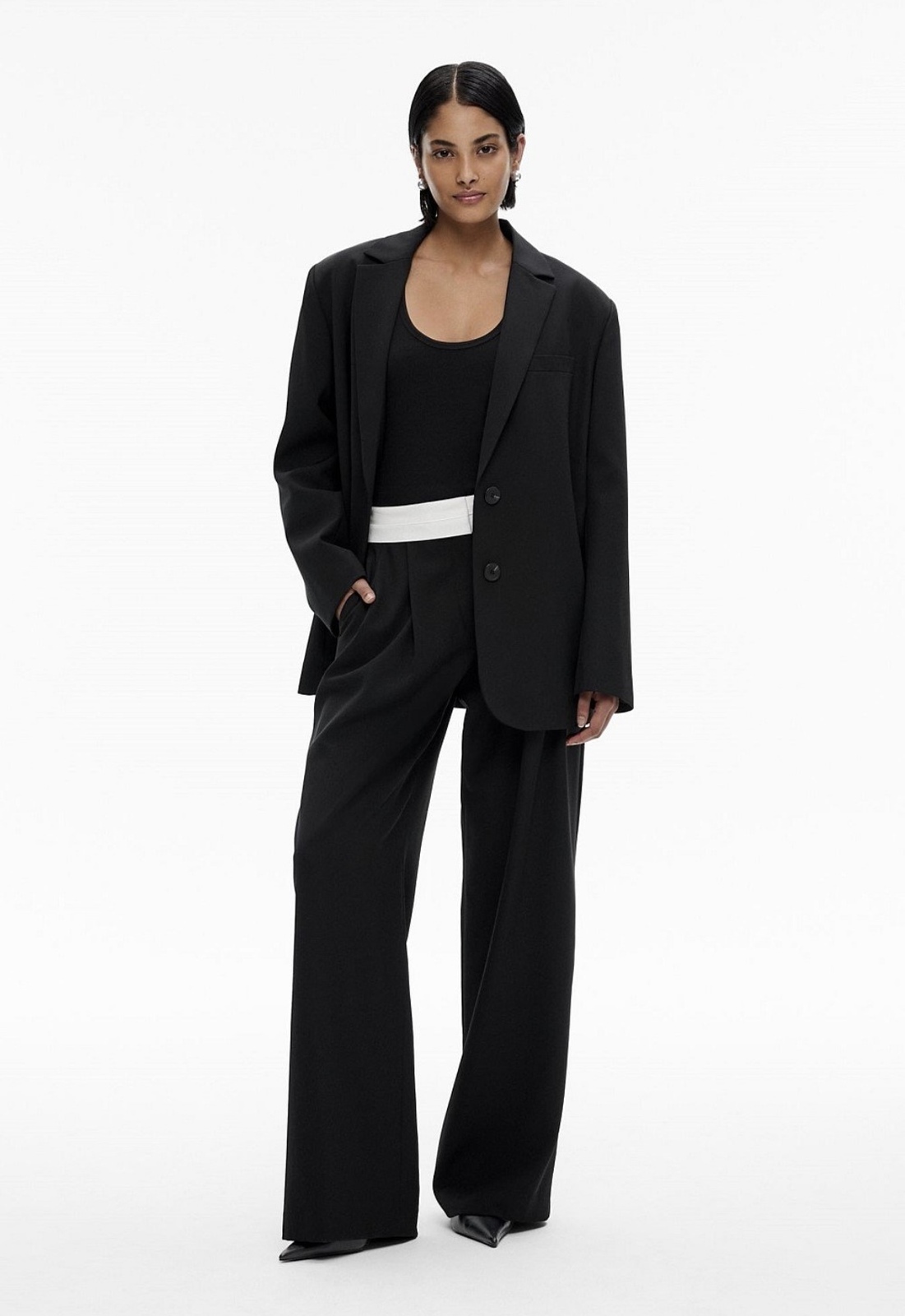 detail pants - BLACK / size 16 / price tag intact never worn 