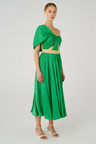 Drape Dress Jewel Green