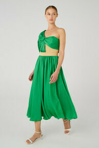 Drape Dress Jewel Green