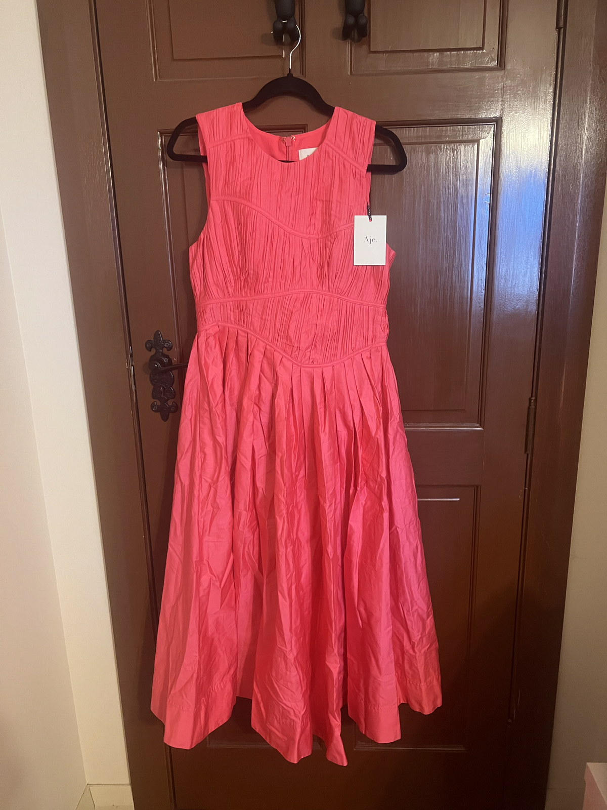 Nya Gathered Midi Dress - size 10