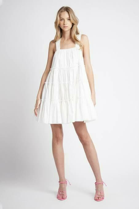 Solstice tiered mini dress