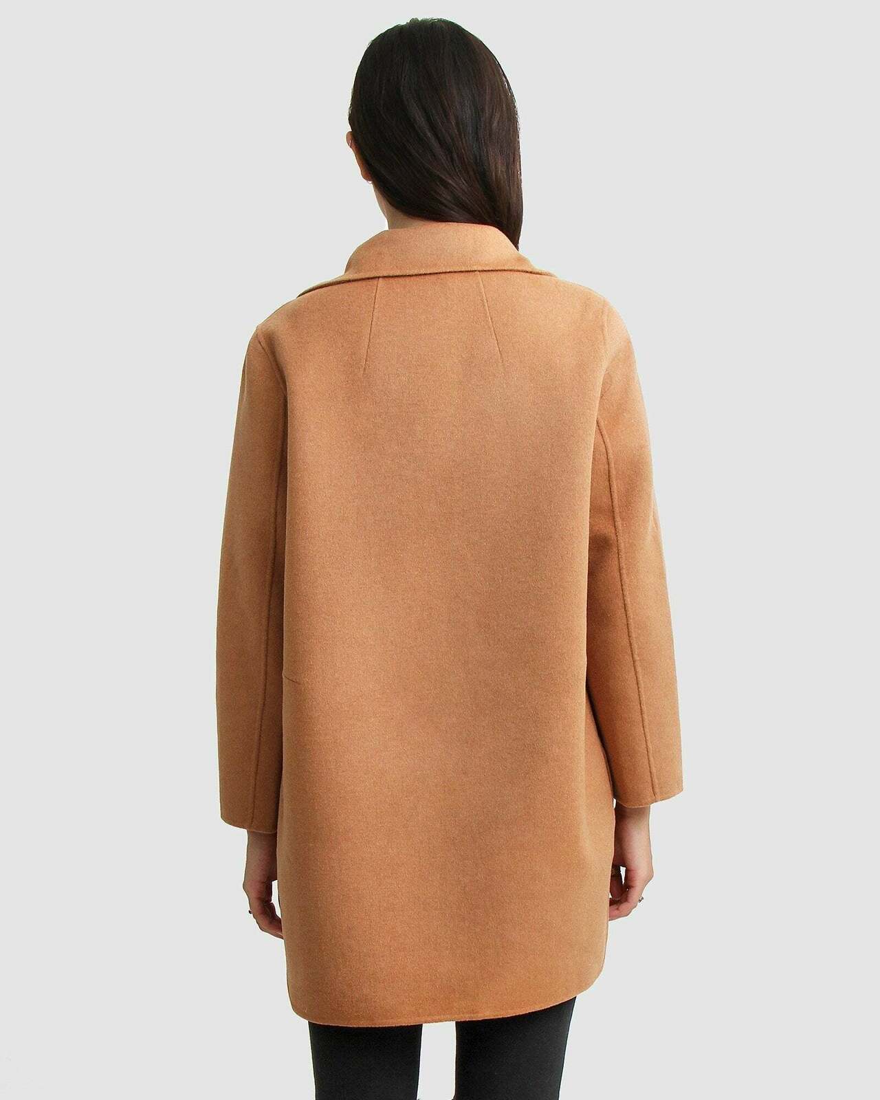 Ex-Boyfriend Wool Blend Oversized Jacket - Camel