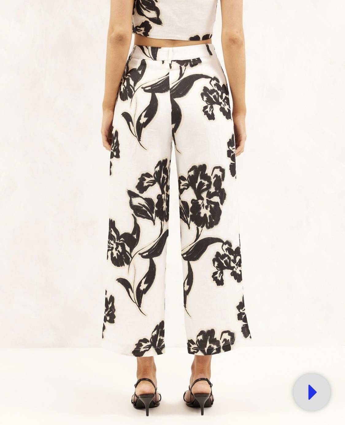 Linen printed pants size 10