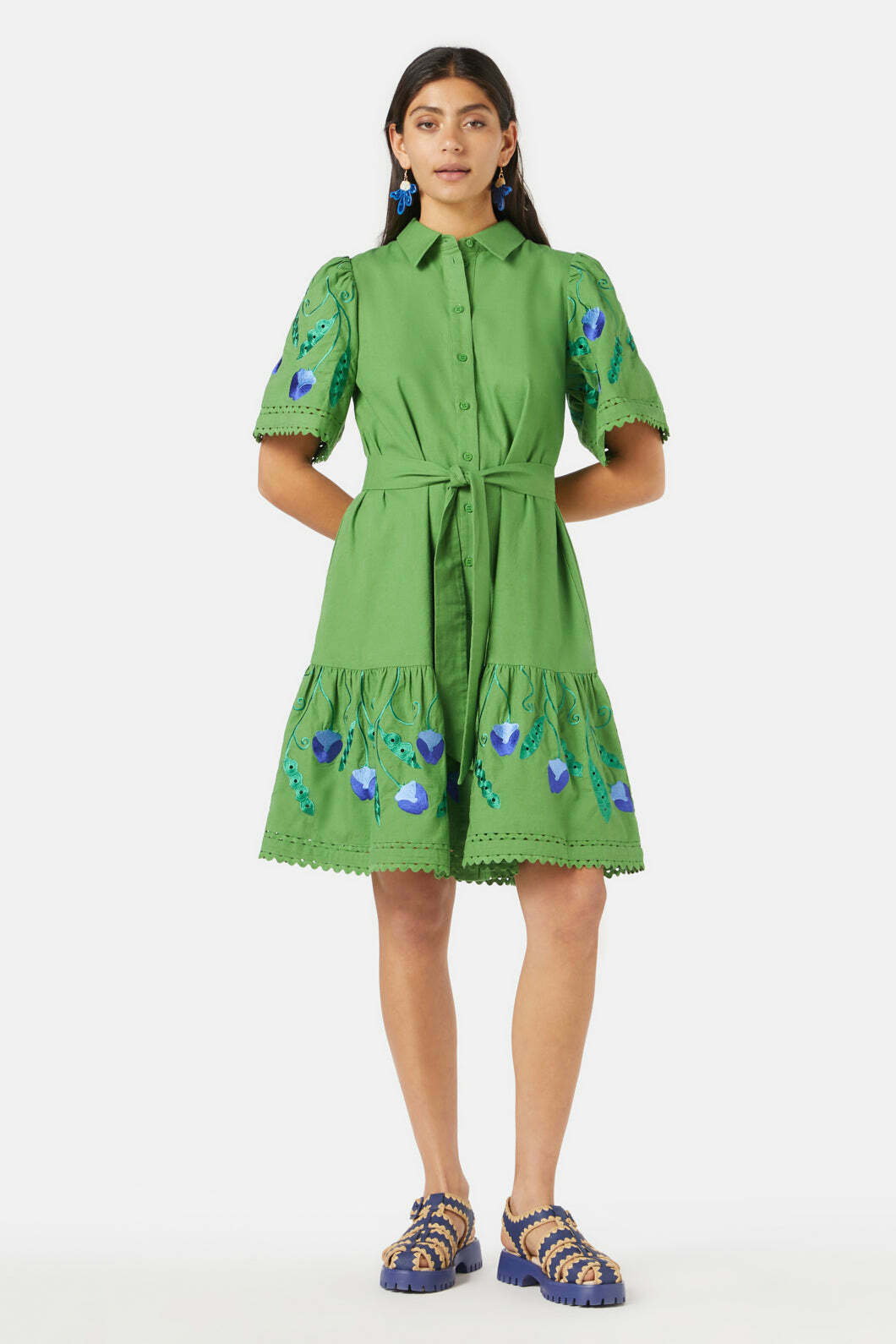 Gorman Peas Anglaise Shirt Dress
