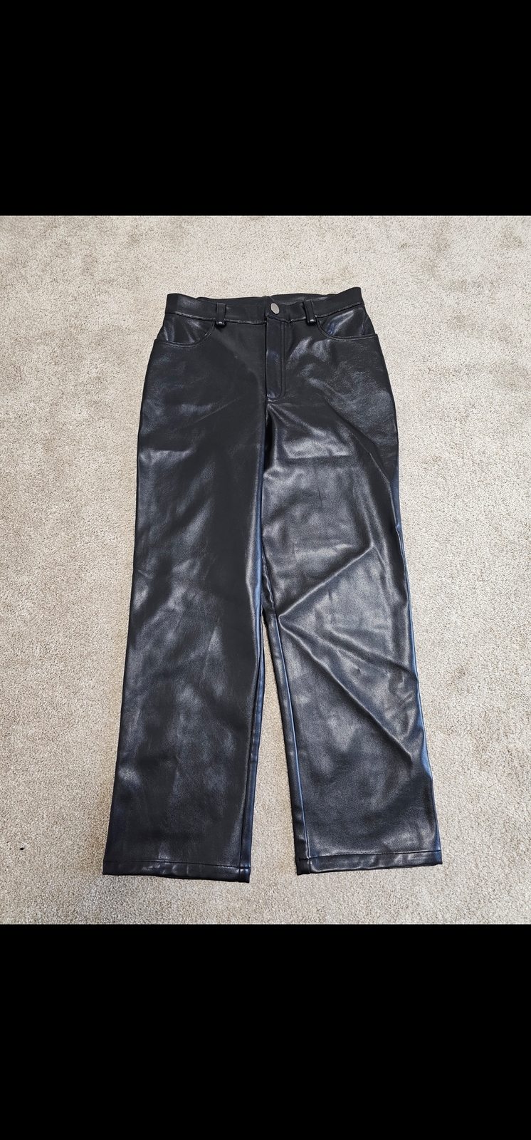 vegan leather pants trousers size10