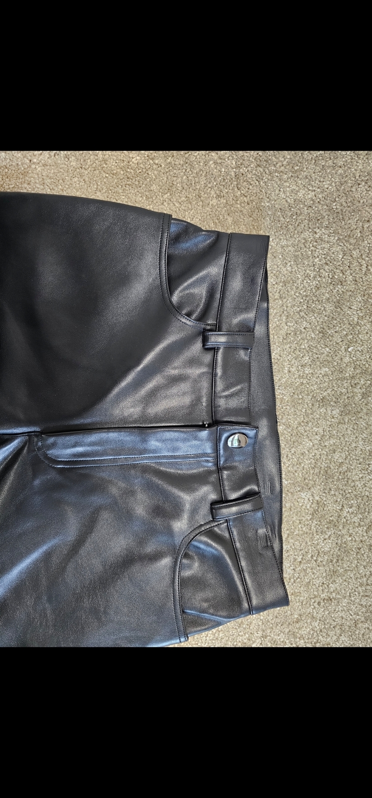 vegan leather pants trousers size10