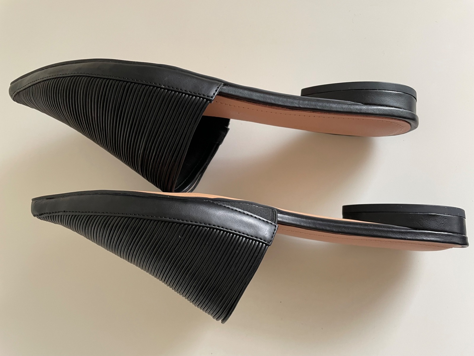 Black Flat Mules Size 41