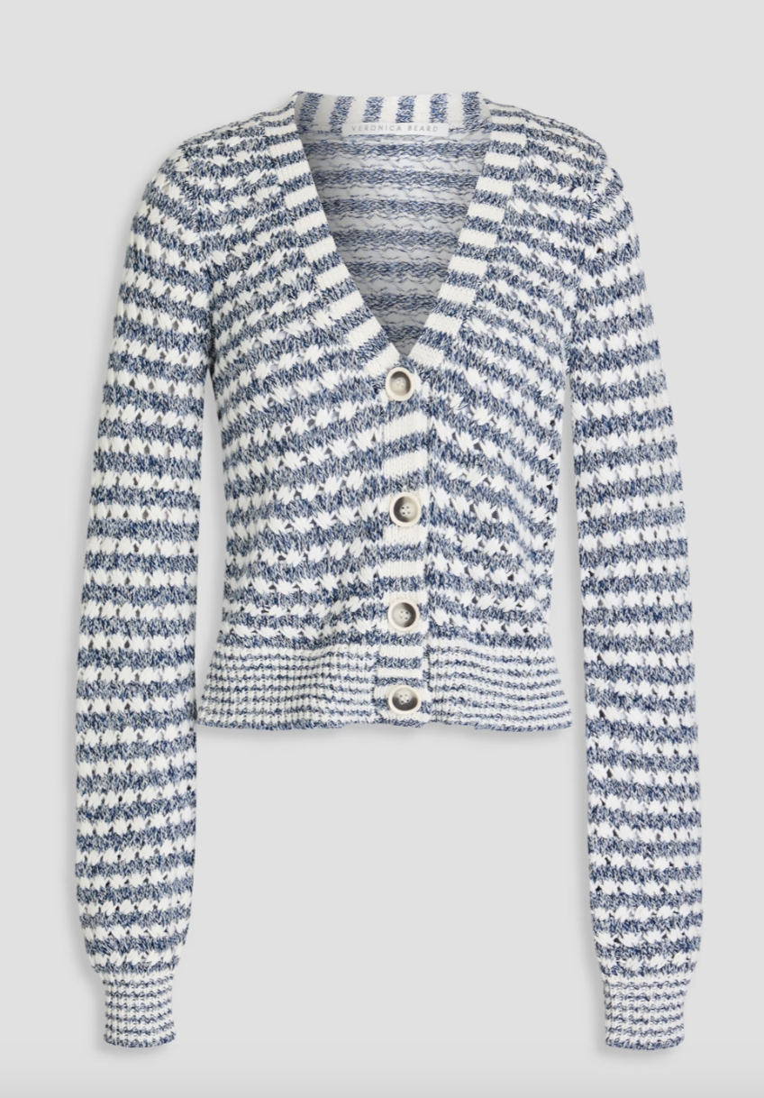 Artura open-knit cotton-blend cardigan