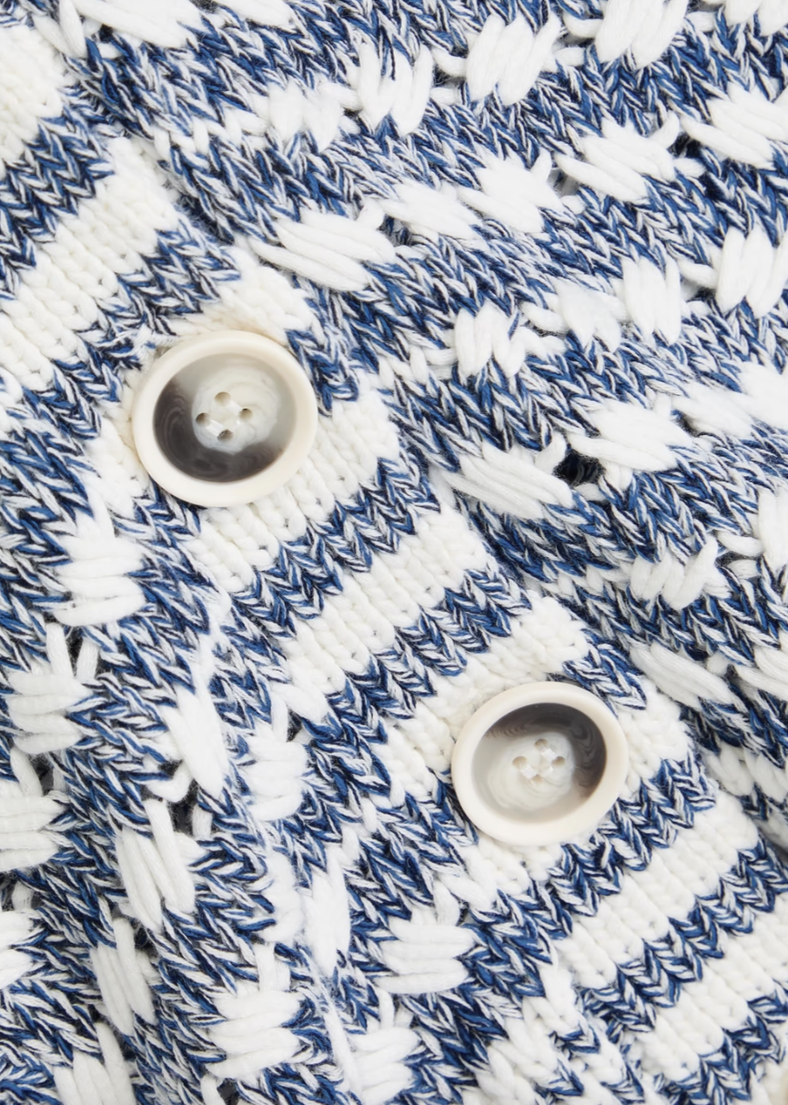 Artura open-knit cotton-blend cardigan