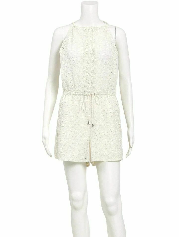 Bajram White Broderie Cotton Crop Top NWT RRP$150