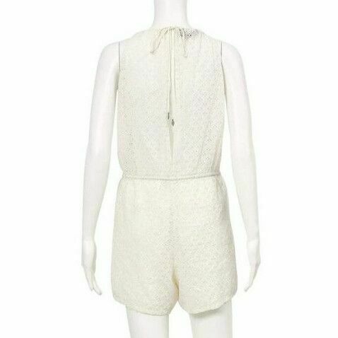Bajram White Broderie Cotton Crop Top NWT RRP$150