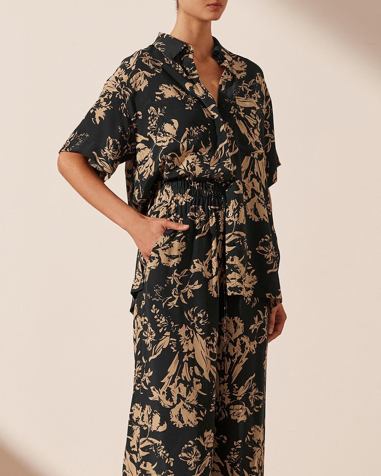 Shona Joy Dawn Relaxed Silk Pants