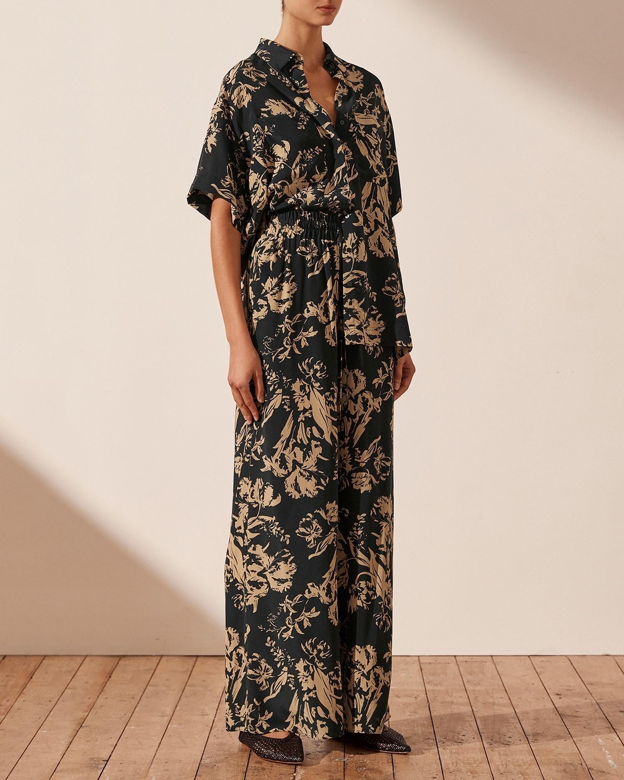 Shona Joy Dawn Relaxed Silk Pants